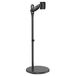 Maclean MC-970 Mobiele Monitor/TV-Stand op Wielen voor 17-35" Schermen, Vrijstaand, VESA 75x75 100x100, Belastbaarheid van 2 tot 10 kg, Kantelbaar en in Hoogte Verstelbaar (Zwart)