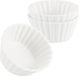 com-four® set de 3 pièces de service - petits bols de service blancs - bols en céramique finement nervurés pour entrées et desserts - set d'amuse-bouches