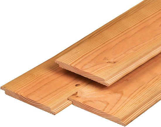 Merkloos Tuindeco Wisselsponning Red Class Wood 1,8x19,5x300 cm