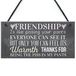 RED OCEAN Beste Vriend Teken Vriendschap Gift Grappig Bedankt Nieuwigheid Verjaardag Shabby Chic Opknoping Plaque