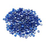 Merkloos Latios Haard- en Vuurkorfglas - Reflecterende Glasstenen 19 mm - Hittebestendig - Gewicht 4,5 kg - Voor Vuurtafel, Vuurschaal en Open Haard - Kobaltblauw