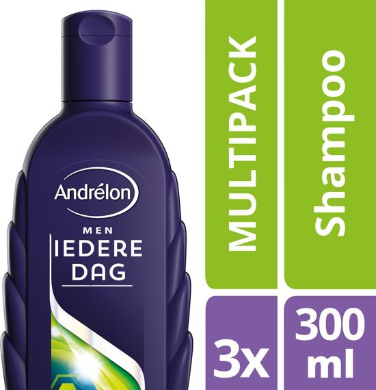 AndrÃ©lon Iedere Dag For Men Shampoo - 3 x 300 ml - Voordeelverpakking
