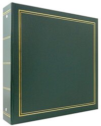 MCS MBI Library Collection 400 Pocket 4x6 Photo Album, Hunter Green