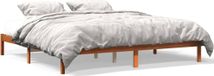 Maison Exclusive - Lit en bois massif sans matelas, marron lavé, 200x200 cm