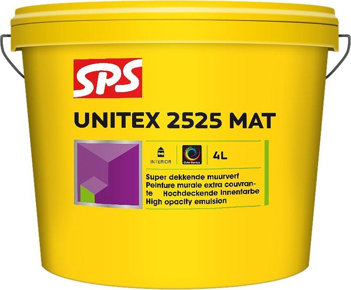 Sps Unitex 2525 Matte Muurverf wit/mengbasis P 4 liter