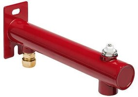 Bonfix expansievatconsole 3 gats, gemonteerd messing ROOD - 8717845992064