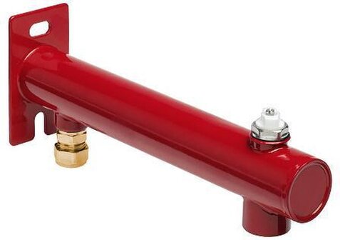 Bonfix expansievatconsole 3 gats, gemonteerd messing ROOD - 8717845992064