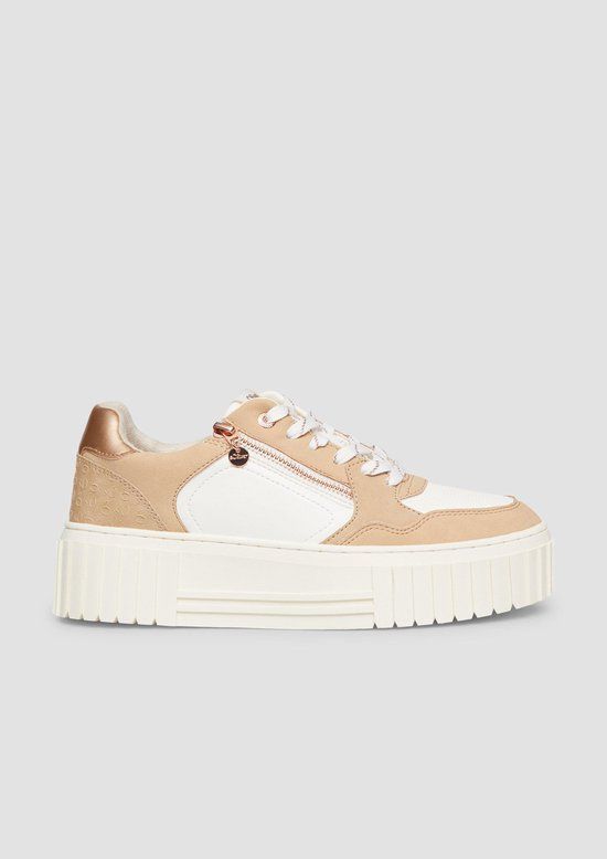 s.Oliver Women's Sneakers, Beige/White, Size 40