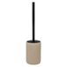 5Five Toiletborstel in houder Onyx - beige/zwart - polystone - 40 x 9 cm