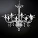 Metallux Kroonluchter Dedalo 8-lamps wit