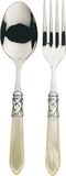 BUGATTI ALCAM-N4211/12 Aladdin tafelservies, staal/ABS, ivoorkleurig, 30,5 x 14 x 3 cm, 2 stuks