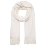 Mango sjaal met franjes beige