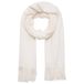 Mango sjaal met franjes beige