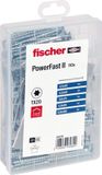Fischer 562274 Schroefkit, Gegalvaniseerd staal, Hout, Gedeeltelijk schroefdraad, Verzonken kop, Torx, 110 stuks