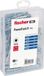 Fischer 562274 Schroefkit, Gegalvaniseerd staal, Hout, Gedeeltelijk schroefdraad, Verzonken kop, Torx, 110 stuks