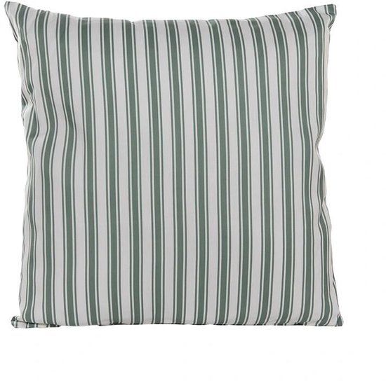 Annas Collection Buitenkussen 60x60 cm Groen Streep