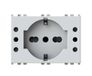 4Box - USB inbouwstopcontact P40 3.0A compatibel met Vimar® Arkè™ wit