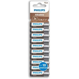 Philips Alkaline AA LR06 10+10