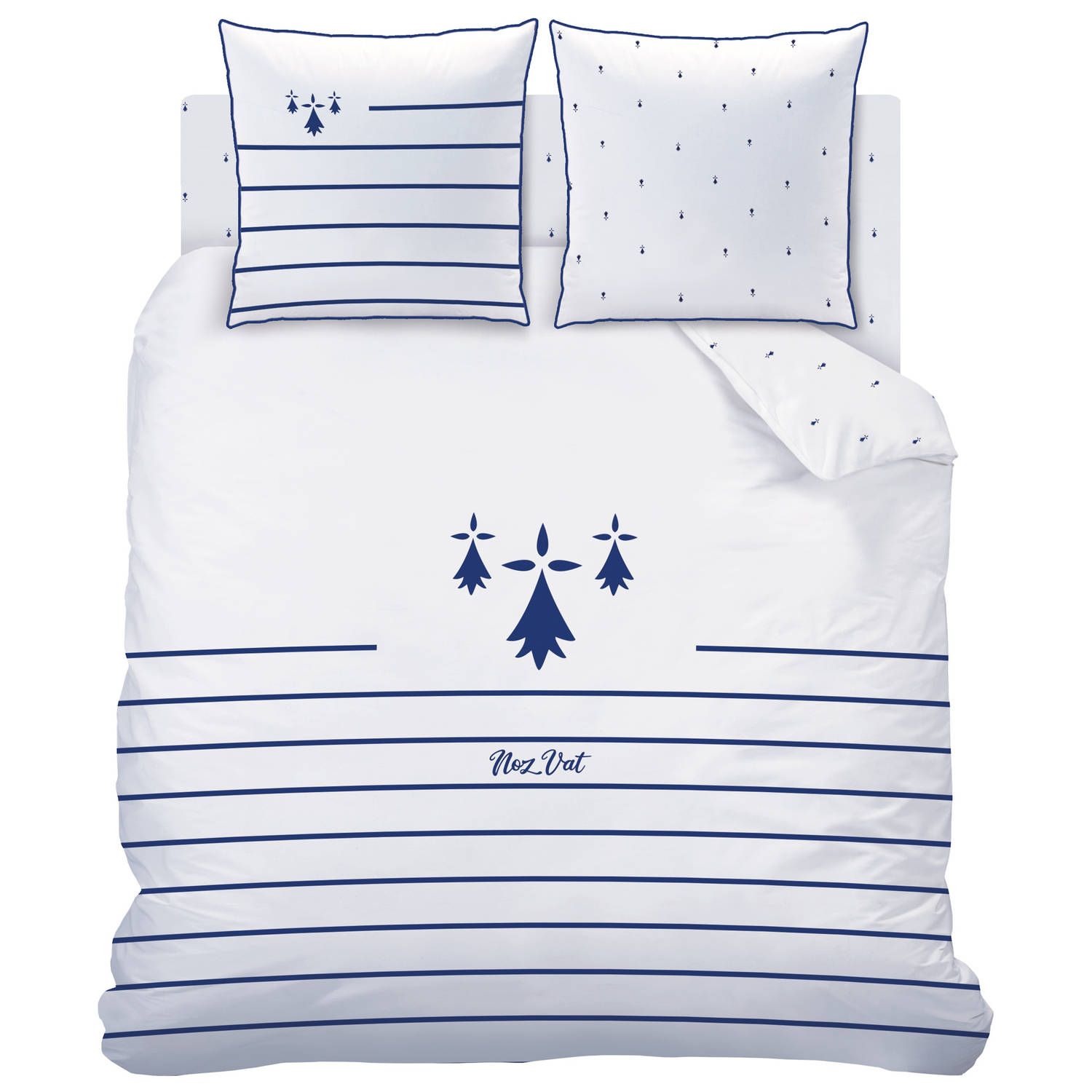 Matt & Rose Dekbedovertrek Nos Vat - Lits Jumeaux - 240 x 220 cm - Katoen - Wit