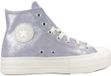 CONVERSE Chuck Taylor All Star Lift Platform Suede Shimmer Hi Violet 40 EU