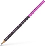 Faber-Castell Grip 2001 Grafietpotlood - two tone - zwart/roze - HB