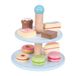 Bigjigs Toys houten etagere met taartjes