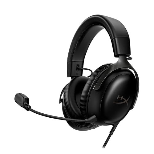HYPERX Cloud III bekabelde gamingheadset PC PS5 Xbox-serie X|S schuine drivers van 53 mm DTS Memory Foam Stevig frame Ultraheldere microfoon van 10 mm USB-C USB-A 3,5 mm