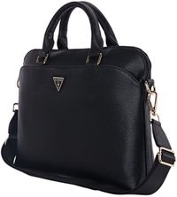 Guess PU Grained Triangle Logo Laptoptas voor 13/14/15 inch - Zwart