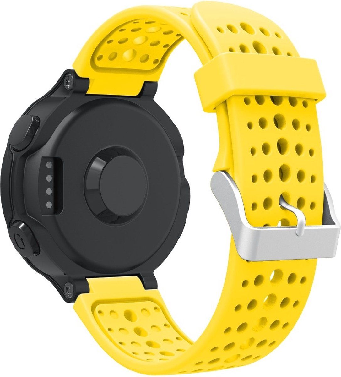 Strap-it Siliconen bandje voor Garmin Forerunner 735xt / 235 / 230 / 220 / 620 / 630 - Geel