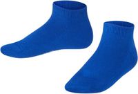 FALKE Family kort eenkleurig katoen sneakersokken enkelsokken kinderen blauw - maat 19-22