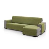 FAVERTI® Bankhoes voor chaise longue, hoekdeel rechts 240 cm (voor), model Pego, groen, chenille, extra zacht, hoogwaardige chaise bescherming, gemaakt in Spanje, gemaakt van gerecycled materiaal