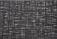 Zeller Design Placemats - Glanzend Zwart - Rechthoekig - 30 x 45 cm - Kunststof