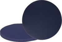 Wicotex Sets de table Uni - 8 pièces - Bleu foncé - Rond 38 cm