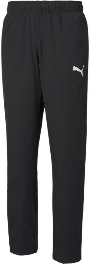 Puma Active Woven Pants OP SRL Joggingbroek Heren Katoen Elastische tailleband Trekkoord Steekzakken Waterafstotend Puma Black