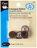 Derde Dritz Drukknoppen, messing antiek, 1,6 cm