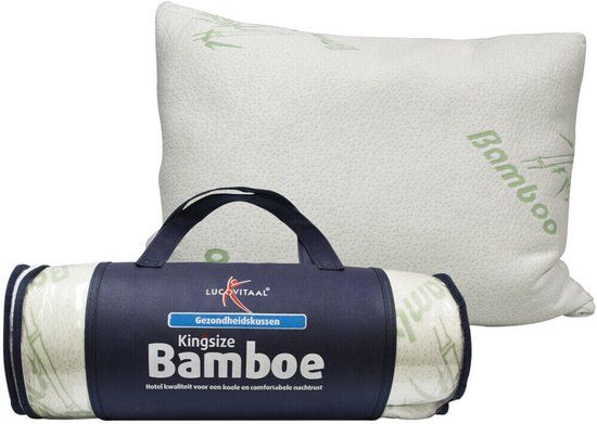 Lucovitaal Kingsize Bamboe Hoofdkussen - Ademend & Hypoallergeen