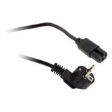 Zenitech - Steekpaal 2 stopcontacten 2P+T met kabel H07RN-F 3G1,5mm² IP44 + tijdschakelaar - Zwart