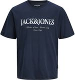 JACK&JONES Devin Daytona Print T-shirt Herren Navy Blazer Baumwolle Regular Fit Größe S