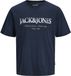JACK&JONES Devin Daytona Print T-shirt Herren Navy Blazer Baumwolle Regular Fit Größe S