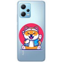 Xiaomi Bedrukt siliconen hoesje compatibel met Xiaomi Redmi Note 12 5G, Xiaomi Poco X5 Shiba ninja