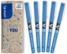 PILOT - Set van 5 V5 - Rollerpen met vloeibare inkt met fijne punt voor soepel en nauwkeurig schrijven - Sneldrogend, lekvrij - Blauw - Fijne punt (0,5mm)