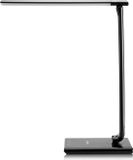 Monzana Lampe de bureau LED avec fonction de charge USB, température de couleur réglable, dimmable, noir