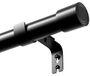 Tringle à rideaux noire - Réglable - Pas de perçage requis - Haute capacité de charge - 67-244 cm - Design durable - Tringle à rideaux