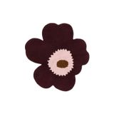 Marimekko - Tapis de bain Unikko - Rose - Coton éponge bio - Designer Maija Isola