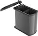 Hailo Duo 2x8 liter inbouw prullenbak Zwart/Grijs