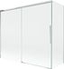 Mexen Rox badwand 2-delig schuifbaar 180 + 80 x 150 cm, transparant, chroom