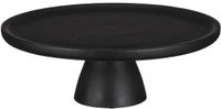 Mica Decorations Tallo Taartplateau - H10 x Ø30 cm - 100% FSC Mangohout - Zwart