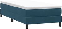 vidaXL Boxspring zonder matras fluweel donkerblauw 80x210 cm