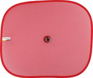 Dunlop Autozonnescherm 2 Stuks Zonnescherm Auto Baby Autozonnescherm Inclusief 2 Zuignappen Voor Eenvoudige Installatie 44 X 36 Cm Rood