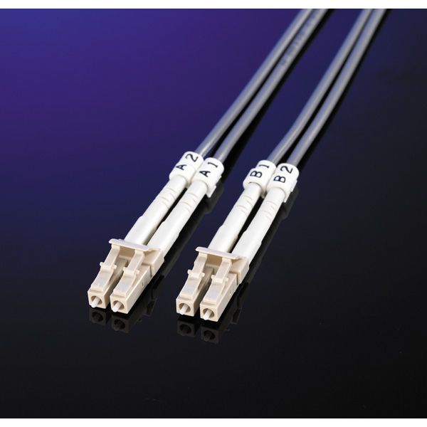 ROLINE F.O. kabel 50/125µm, LC/LC, OM3, turkoois 10m